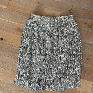 J Crew pleated midi skirt